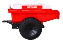 Pojazd Traktor Z Przyczepą 720-T Czerwony
