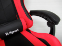 Fotel Gamingowy K3 R-Sport CZERWONO-CZARNY dla gracza+masażer