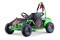 Gokart Fast Dragon na akumulator Zielony 30km/h + Silnik 1000W + Koła pompowane + Regulacja siedzenia + Pasy + do 65 kg