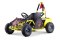 Gokart Fast Dragon na akumulator Żółty 30km/h + Silnik 1000W + Koła pompowane + Regulacja siedzenia + Pasy + do 65 kg