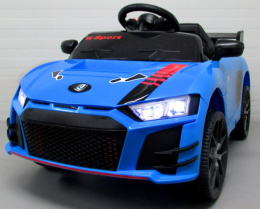 Cabrio A1 Niebieski, autko na akumulator, funkcja bujania, PILOT