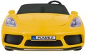 Perfecta Auto dla 2 dzieci Żółta + Pompowane koła + Silnik bezszczotkowy + MP3 LED + Wolny Start do 100 kg