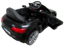Cabrio B4 Czarny Autka dla dzieci na akumulator, pilot, światła skóra
