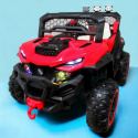 Buggy X9 Autko na akumulator, czerwony, fotelik z ekoskóry