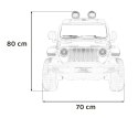 Jeep Wrangler Rubicon na akumulator dla dzieci Czarny + Pilot + Radio MP3 LED + Koła EVA