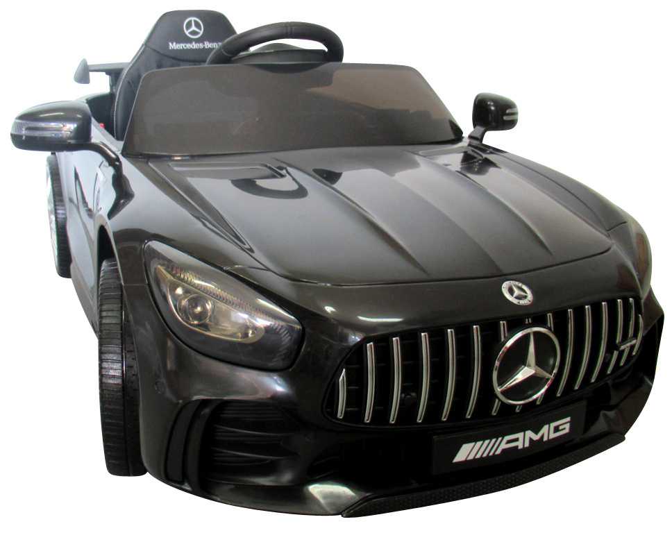 Mercedes GTR czarny Miękkie koła Eva, miękki fotelik Licencja