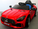 Mercedes GTR czerwony Miękkie koła Eva, miękki fotelik Licencja
