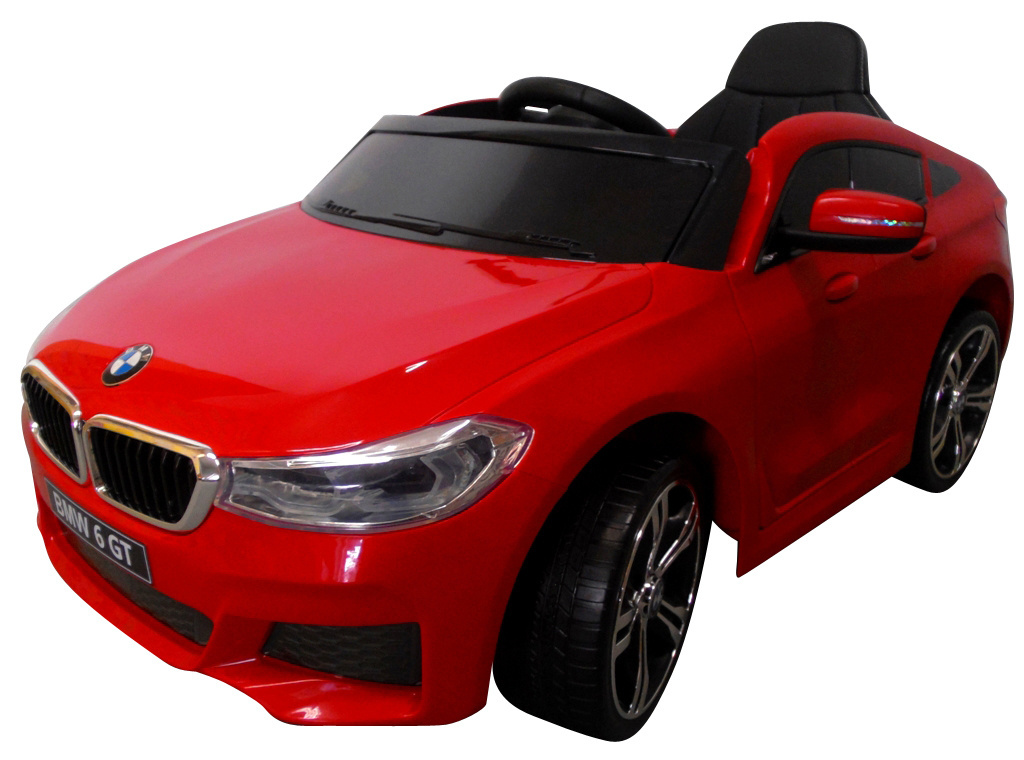 BMW 6GT czerwony Miękkie koła Eva, miękki fotelik Licencja