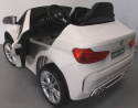 BMW X6M Biały Miękkie koła Eva, miękki fotelik Licencja