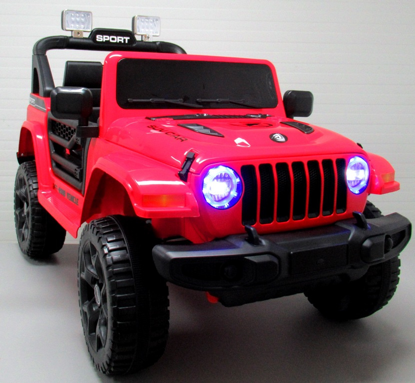 Duży Jeep X10 czerwony, 2 silniki BUJAK