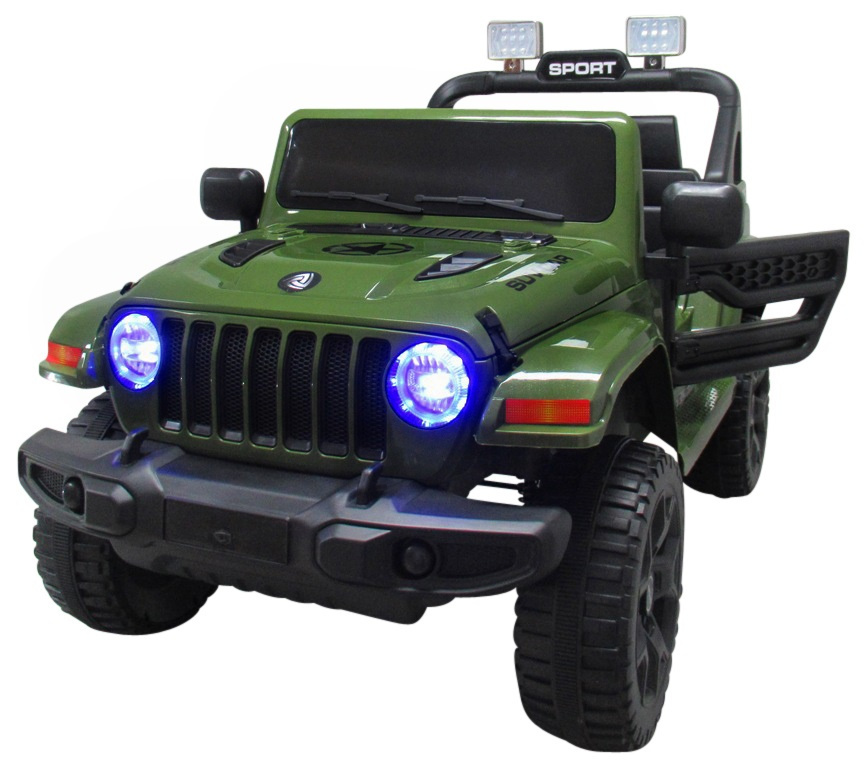 Duży Jeep X10 zielony, 2 silniki BUJAK