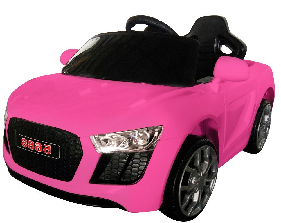 Cabrio AA4 różowy, autko na akumulator, funkcja bujania