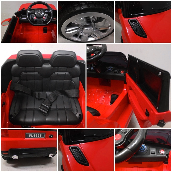 Cabrio F1 czerwony autko na akumulator, miękkie koła Eva