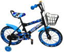 Sportowy rower P3-20 cali NIEBIESKI Rowerek dziecięcy+koszyk