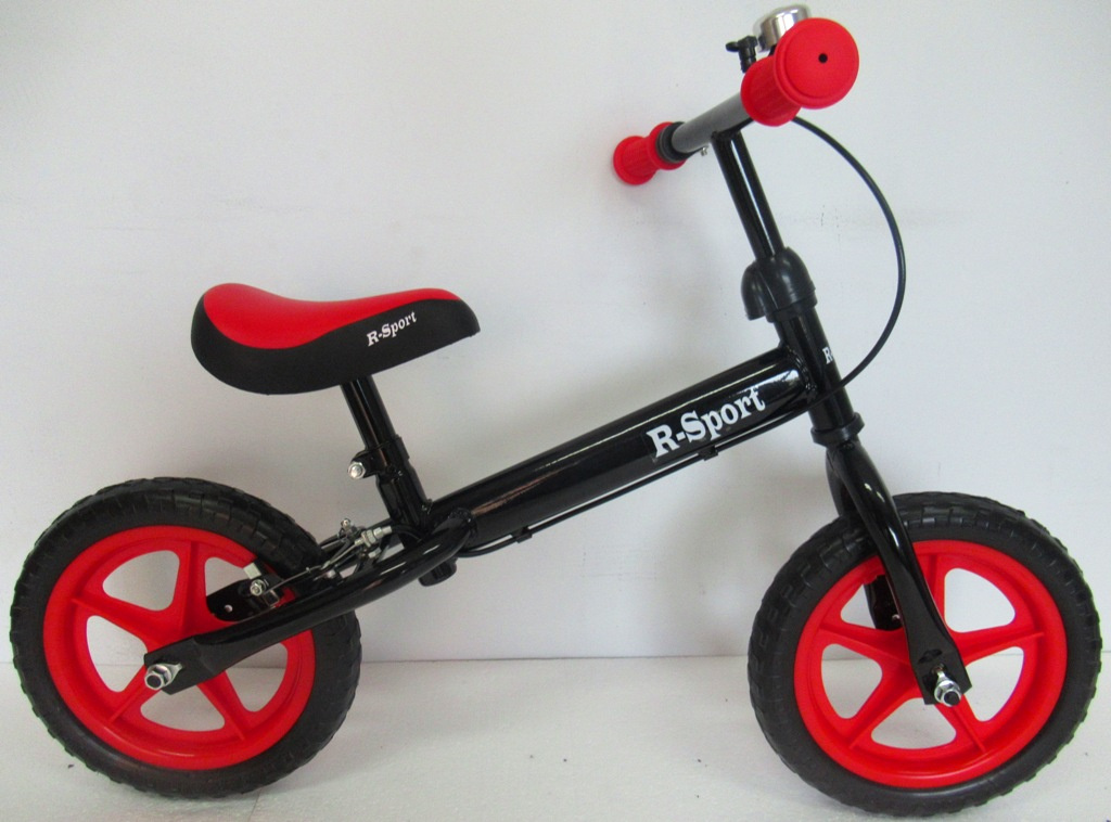 Rowerek biegowy czerwono-czarny R4 R-Sport Koła EVA 12''