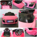 Cabrio AA4 różowy, autko na akumulator, funkcja bujania