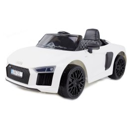 ORYGINALNE AUDI R8 SPYDER W NAJLEPSZEJ WERSJI, MIĘKKIE SIEDZENIE, PILOT 2.4 GHZ/ 2198