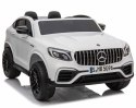 MERCEDES GLC 63S LICENCJA, 4X4, 2x12V, MIĘKKIE KOŁA EVA, MIĘKKIE SIEDZENIE, WALIZKA, FULL OPCJA/XMX608