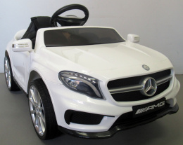 Mercedes GLA45 biały MOŻLIWY ODBIÓR OSOBISTY Miękkie koła Eva, miękki fotelik Licencja