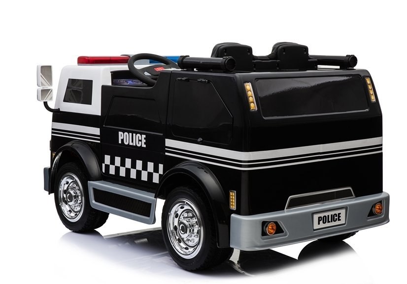 Samochód Policyjny Na Akumulator Czarny Radiowóz